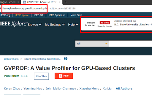 Redirect Scholar screenshot 1