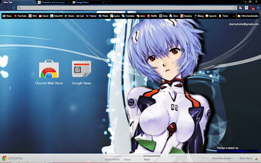 Rei Ayanami Theme HD 1920x1200 screenshot 1
