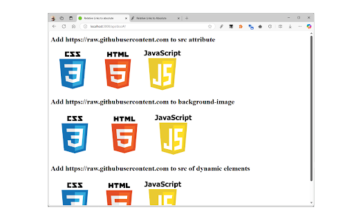 Relative Links To Absolute screenshot 1