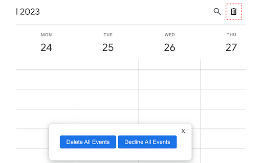 Remove all your Google Calendar Events screenshot 1