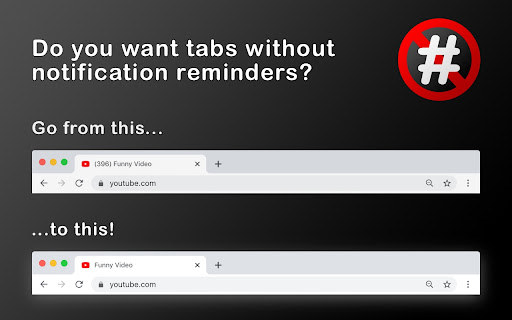 Remove YouTube™ Tab Number screenshot 1