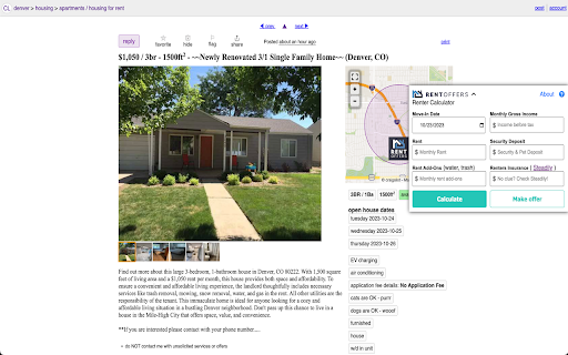 Rent Offers: Renter Calculator screenshot 1