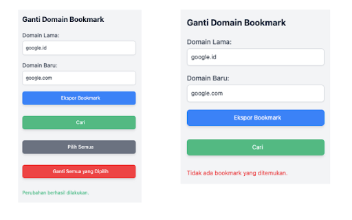 Replace Bookmark Domain screenshot 1