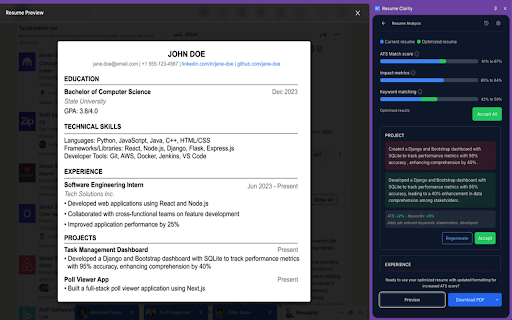 Resume Clarity screenshot 1