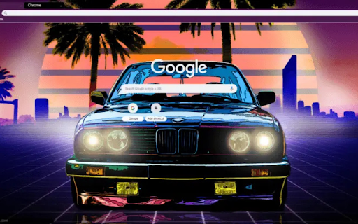 Retro Wave BMW screenshot 1
