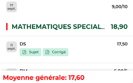 Return Pronote Average screenshot 1