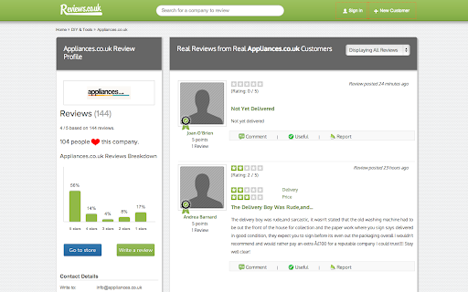 Reviews.co.uk screenshot 1