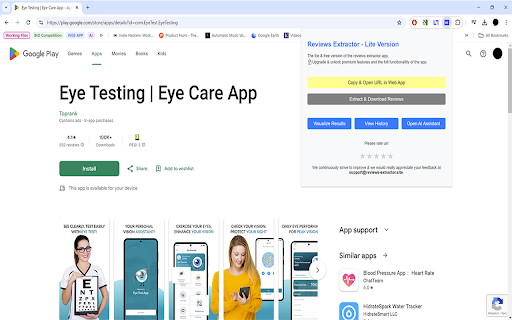 Reviews Extractor screenshot 1