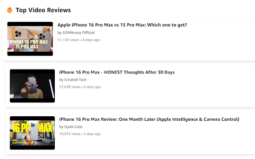 ReviewVerdicts: Buy best Amazon products using video reviews! screenshot 1