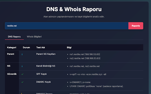 Rextile DNS & Whois Checker screenshot 1