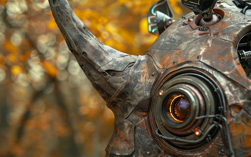 rhinoceros animal with futuristic screenshot 1