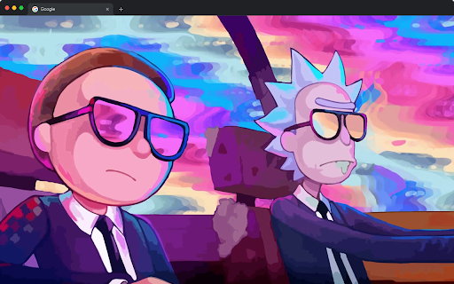 Rick and Morty Riding Live Wallpaper screenshot 1