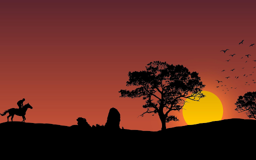 Rider at Sunset screenshot 1