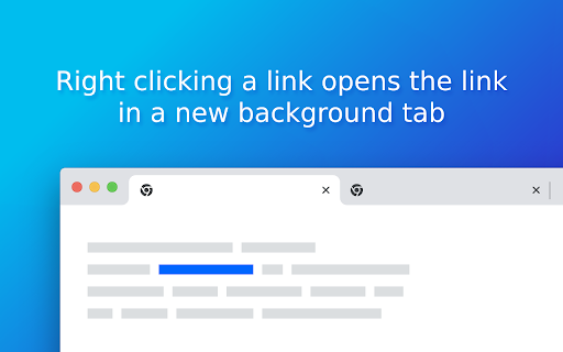 Right Click Opens Link in a Background Tab screenshot 1