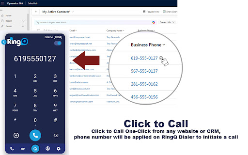 RingQ Click2Call screenshot 1