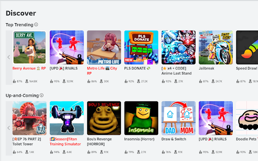Roblox See Liked Games screenshot 1