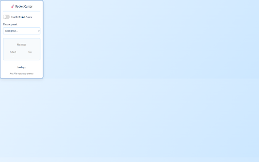 Rocket Cursor Extension screenshot 1