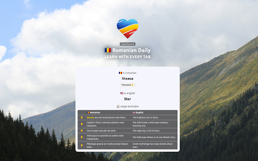 Romanian Daily: Learn with Every Tab screenshot 1