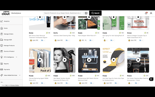 Roposo Clout Product Sorter screenshot 1