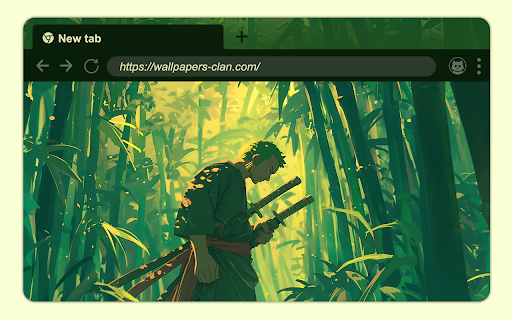 Roronoa Zoro Bamboo Forest Theme screenshot 1