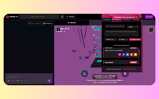 Rosebud AI: Game Dev Prompt Studio screenshot 1