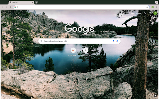 round lake and rocky mountains screenshot 1