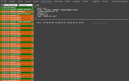 RSocket Frame Inspector screenshot 1