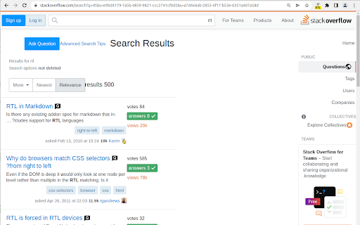 RTL toggle screenshot 1