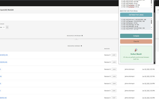 Rule Comparator screenshot 1