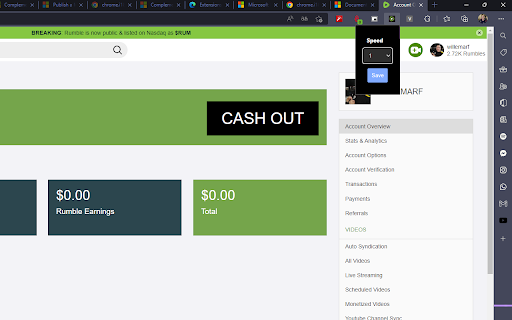 Rumble video accelerator screenshot 1