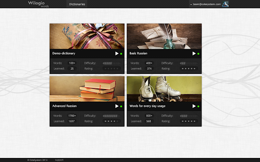 Russian vocabulary. Wilogio Words. screenshot 1