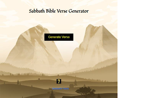 Sabbath Bible Verse Generator screenshot 1