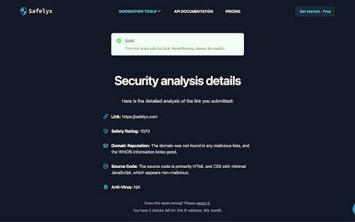 Safelyx screenshot 1