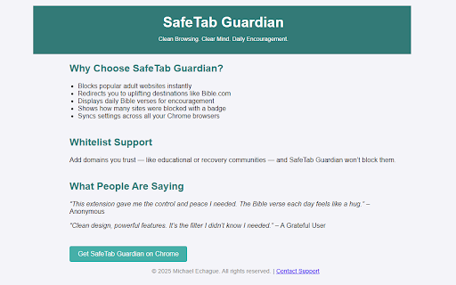 SafeTab Guardian screenshot 1