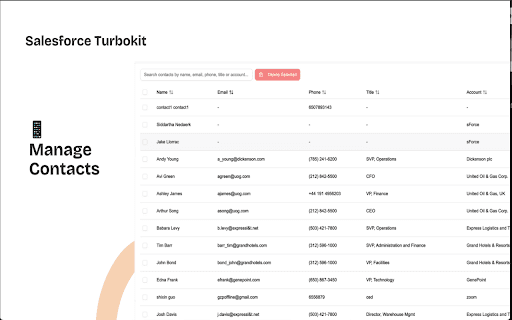 Salesforce TurboKit screenshot 1