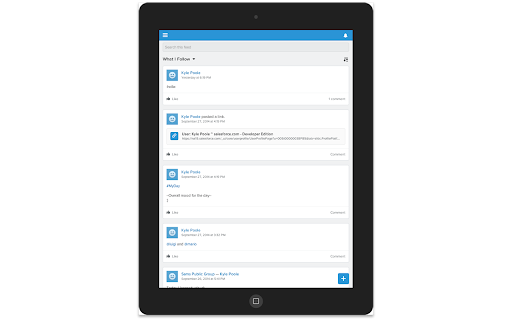 Salesforce1 Simulator screenshot 1