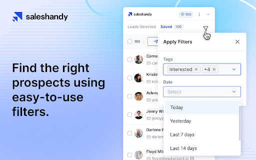 Saleshandy Connect 2.0: B2B Email Finder and Phone Lookup screenshot 1