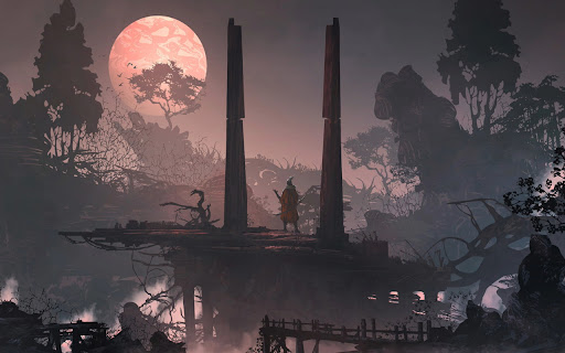 Samurai Beige Night screenshot 1