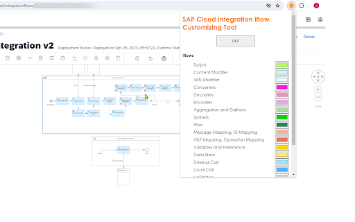 SAP Cloud Integration Iflow Customizing Tool screenshot 1