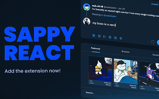 Sappy React screenshot 1