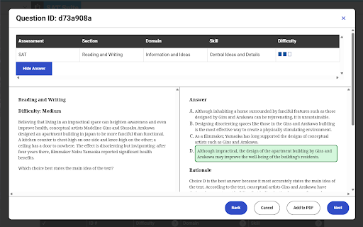 SAT Question Bank Plus screenshot 1