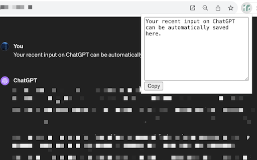Save ChatGPT Input screenshot 1