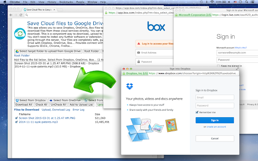 Save Cloud files to Google Drive screenshot 1