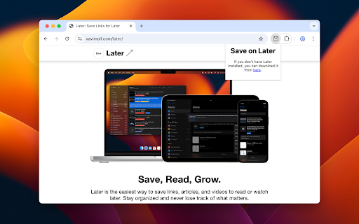 Save on Later screenshot 1