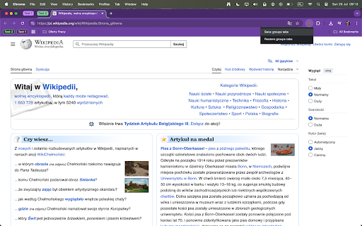 Save & Restore Tab Groups screenshot 1