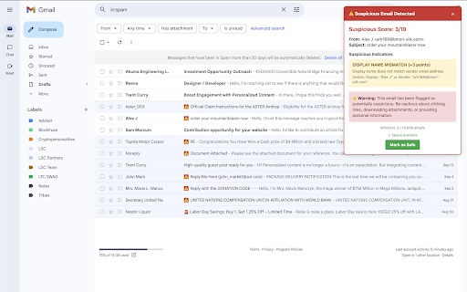 SaveGrandma - Email Security screenshot 1