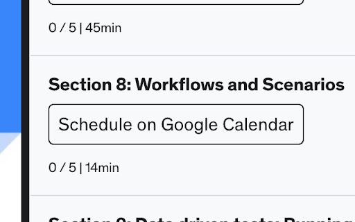 Schedule Udemy Course Sections screenshot 1