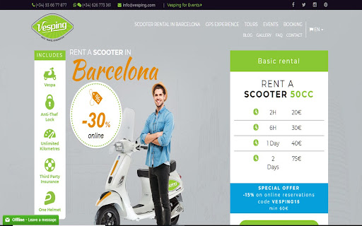 Scooter Rental in Barcelona screenshot 1