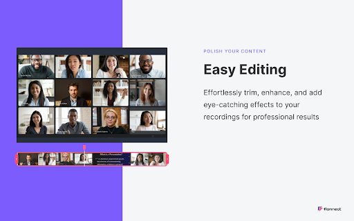 Screen & Webcam recorder - Flonnect screenshot 1