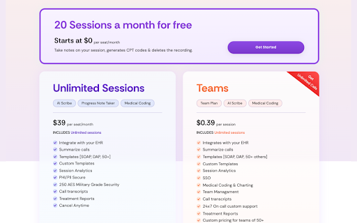 Scribe Health: AI Medical Scribe & Note Take screenshot 1